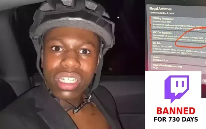 RaKai streamer banned from Twitch for 730 days
