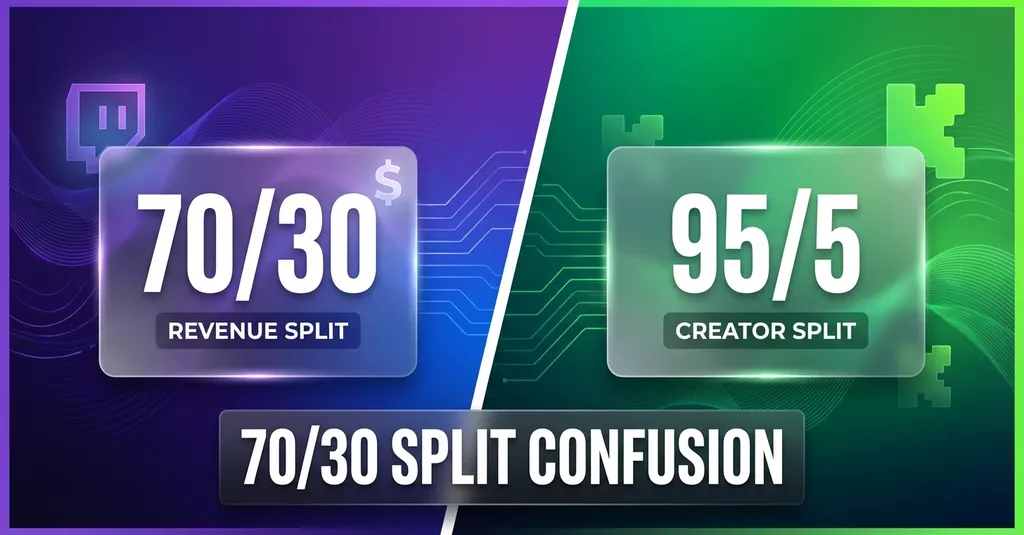 Twitch 70/30 revenue split confusion explained for streamers in 2026