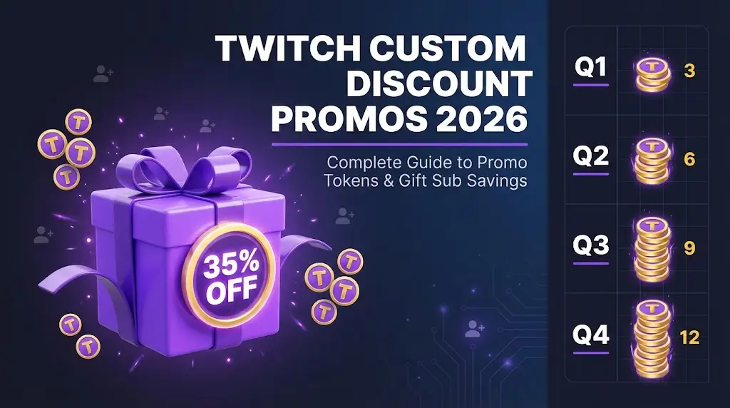Twitch custom discount promotions 2026 guide